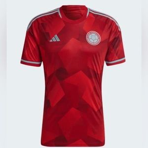 Men’s ADIDAS COLOMBIA AWAY JERSEY HB9164 SOCCER FUTBOL RED NEW